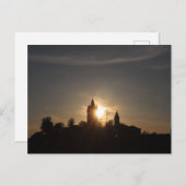 HAAGER BURG MIT SCHLOSSTURM IN ABENDSONNE POSTKARTE (Vorne/Hinten)