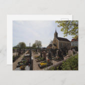 HAAGER FRIEDHOF MIT FRIEDHOFSKAPPELLE & KLOSTER POSTKARTE (Vorne/Hinten)