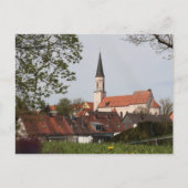 HAAGER KIRCHE MARIAE HIMMELFAHRT IM FRÜHLING POSTKARTE (Vorderseite)