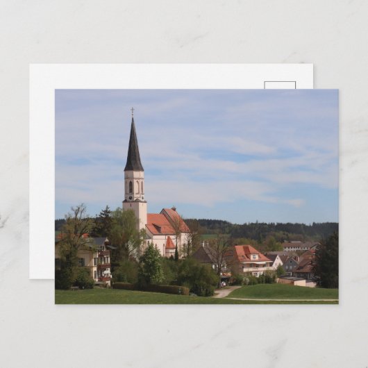 HAAGER KIRCHE MARIAE HIMMELFAHRT VON FREYUNG AUS POSTKARTE (Vorne/Hinten)