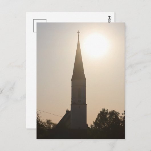 HAAGER KIRCHTURM PFARRKIRCHE MARIAE HIMMELFAHRT POSTKARTE (Vorne/Hinten)