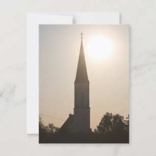 HAAGER KIRCHTURM PFARRKIRCHE MARIAE HIMMELFAHRT POSTKARTE