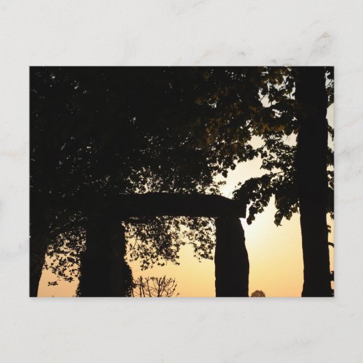 HAAGER KLEIN STONEHENGE IN MORGENDÄMMERUNG POSTKARTE (Vorderseite)