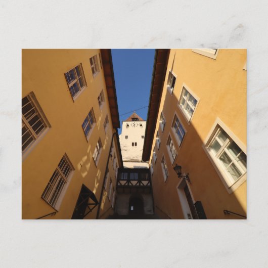 HAAGER KLEINER SCHLOSSTURM VON FREITREPPE AUS POSTKARTE (Vorderseite)