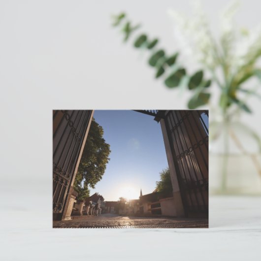 HAAGER MARKTPLATZ AM MORGEN VON LOEWENBRUECKE AUS POSTKARTE (Stehend Vorderseite)