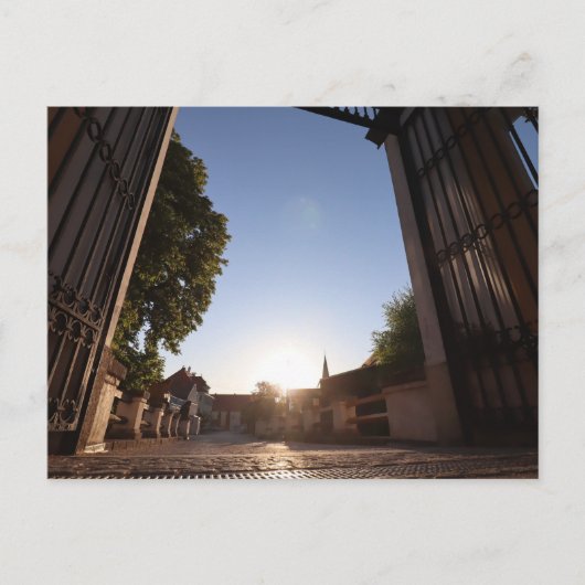 HAAGER MARKTPLATZ AM MORGEN VON LOEWENBRUECKE AUS POSTKARTE (Vorderseite)