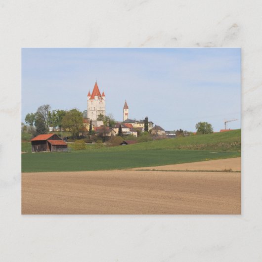 HAAGER MIT SCHLOSSTURM MIT ACKER VON ALTDORF POSTKARTE (Vorderseite)