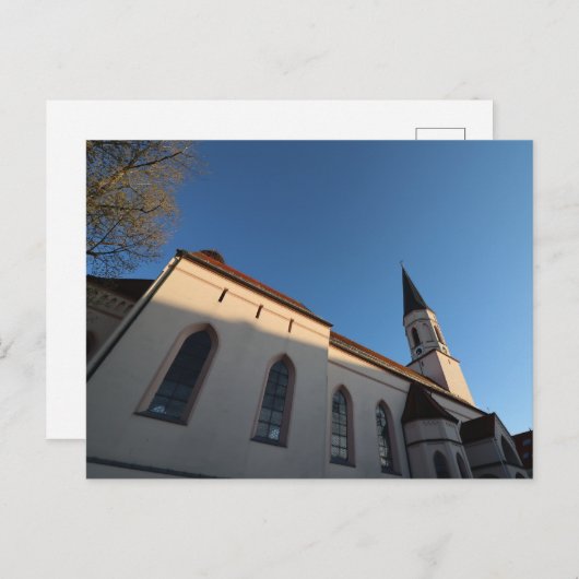 HAAGER PFARRKRICHE MARIAE HIMMELFAHRT AM MORGEN POSTKARTE (Vorne/Hinten)