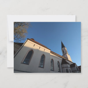 HAAGER PFARRKRICHE MARIAE HIMMELFAHRT AM MORGEN POSTKARTE