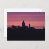HAAGER SCHLOSSTURM BEI ABENDROT VON ALTDORF AUS POSTKARTE (Vorne/Hinten)