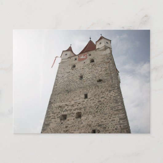 HAAGER SCHLOSSTURM BERGRFRIED BURG HAAG IN SONNE POSTKARTE (Vorderseite)