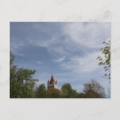 HAAGER SCHLOSSTURM MIT BLAUEM HIMMEL IM FRÜHLING POSTKARTE (Vorderseite)