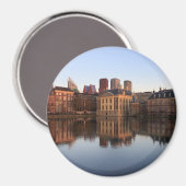 Haager Skyline in den Niederlanden Magnet (Vorderseite/Rückseite)