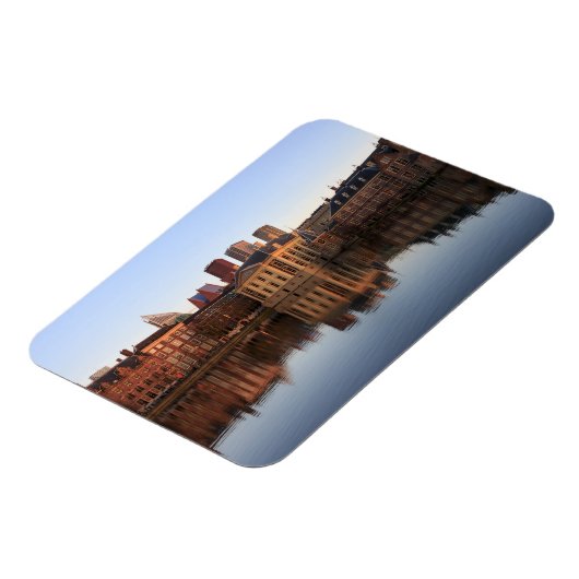 Haager Skyline in den Niederlanden Magnet (Linke Seite)