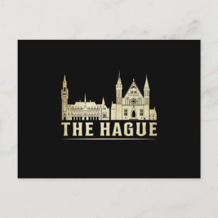 Haager Stadtbild Skyline Trip Funny Gift Postkarte
