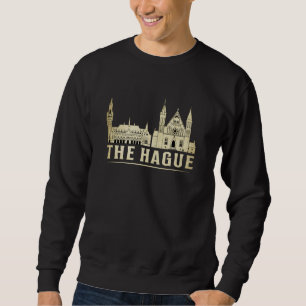 Haager Stadtbild Skyline Trip Funny Gift Sweatshirt