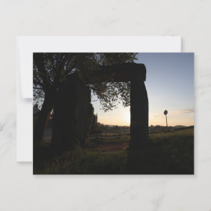 HAAGER STEINBOGEN LITTLE STONEHENGE AM MORGEN POSTKARTE
