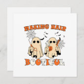 Haair Funny Ghost Friseur Halloween Dankeskarte (Vorne/Hinten)