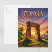 Ha'amonga 'a Maui Tonga Postkarte (Vorne/Hinten)
