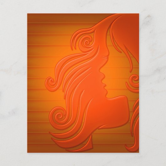 Haar-181745 Haare Frau Haarfarbe Flyer (Vorne)