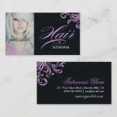 Haar 311 durch lila Visitenkarte (Vorne/Hinten)