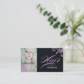 Haar 311 durch lila Visitenkarte (Stehend Vorderseite)