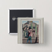 Haar-Besen, Shoreditch Kirche Button (Vorne & Hinten)