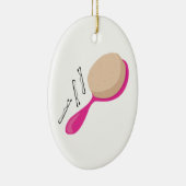 Haar-Bürste Keramik Ornament (Rechts)