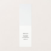Haar-Damast (grau) Visitenkarten (Innenseite Aufgefaltet)