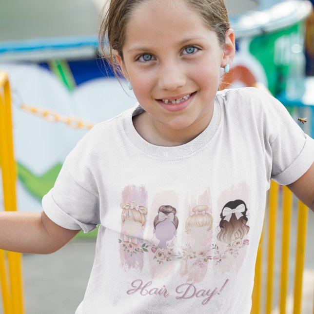 Haar-Day" Aquarell Pinselstrich T - Shirt (Von Creator hochgeladen)