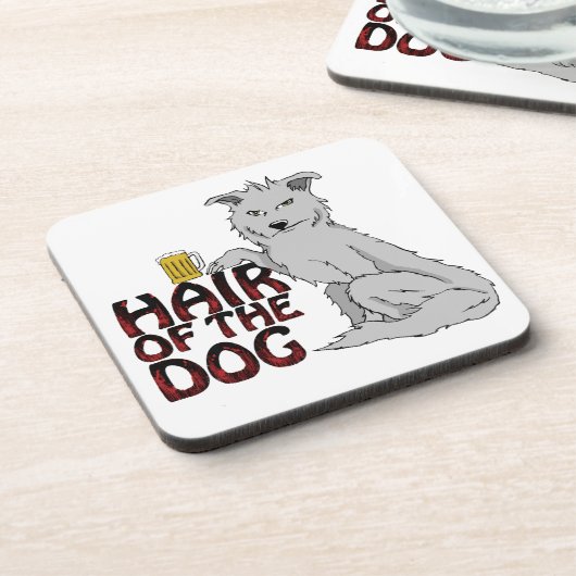 Haar des HundeUntersetzer-Sets Untersetzer (Linke Seite)