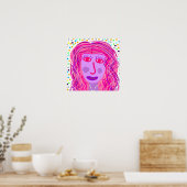Haar: Ein Abstraktes Portrait Poster (Küche)