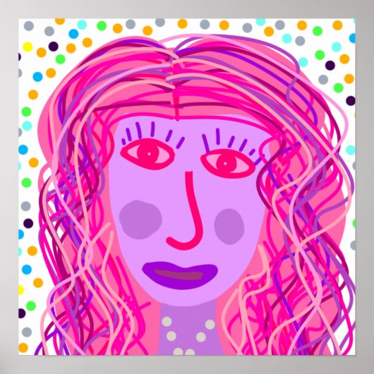 Haar: Ein Abstraktes Portrait Poster (Vorne)