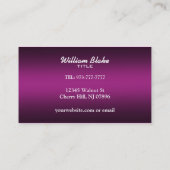 Haar-Erweiterungs-Visitenkarten Visitenkarte (Rückseite)