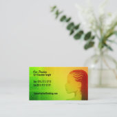 Haar-Flechtmaschinen-Visitenkarten Visitenkarte (Stehend Vorderseite)