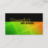 Haar-Flechtmaschinen-Visitenkarten Visitenkarte (Rückseite)