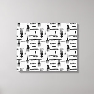 Haar gehen wir leinwanddruck