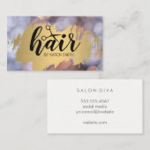 HAAR / Gold gebürstet / Büchse Visitenkarte (Vorne/Hinten)