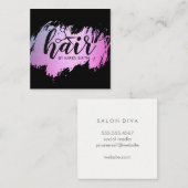 HAAR/Goldschmied (Glamour) Quadratische Visitenkarte (Vorne/Hinten)