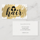 HAAR / Goldschmied / Polka Dots / Stylist Visitenkarte (Vorne/Hinten)