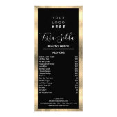 Haar Makeup Nägel Manicure Pedicure Schwarz-weiß Werbekarte (Hinten)