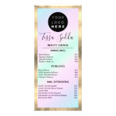 Haar Makeup Nägel Manicure Pedicure Studio Werbekarte (Vorne)