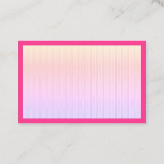 Haar Makeuty Design Rahmen Big Bogen Visitenkarte (Rückseite)