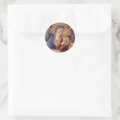 HAAR MARY VOLLSTÄNDIG RUNDER AUFKLEBER (Tasche)
