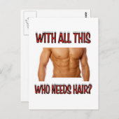 Haar Postkarte (Vorne/Hinten)