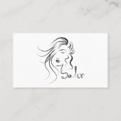 Haar-Salon-personalisierte Geschäfts-Karten Visitenkarte (Rückseite)