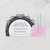 HAAR-SALON-SILHOUETTE-GESCHÄFTS-KARTE TERMINKARTE (Rückseite)