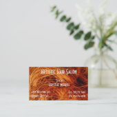 Haar-Salon-Stylistschönheit Visitenkarte (Stehend Vorderseite)