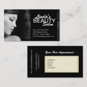 HAAR-SALON UND WELLNESS-CENTER-GESCHÄFTS-KARTE TERMINKARTE (Vorne/Hinten)