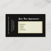 HAAR-SALON UND WELLNESS-CENTER-GESCHÄFTS-KARTE TERMINKARTE (Rückseite)